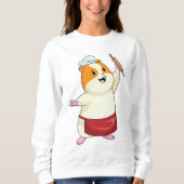 Hamster as Baker with Rolling pin Trui (Voorkant)