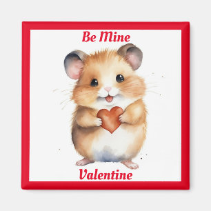Hamster avec le coeur Saint Valentin Magnet