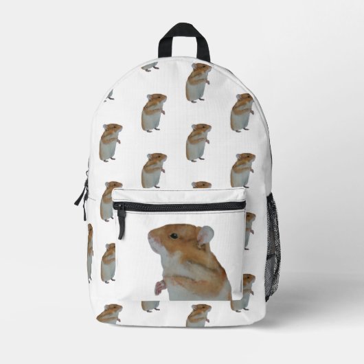 Hamster Backpack Bedrukte Rugzak (Voorkant)