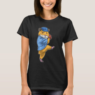 Hamster Baseball handschoen T-shirt