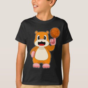 Hamster Basketball speler Basketball T-shirt