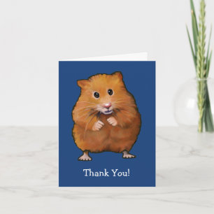 HAMSTER: BEDANKKAART: KUNST BEDANKKAART