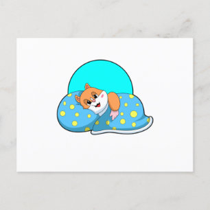 Hamster bij Slapen met Dekentje.PNG Briefkaart