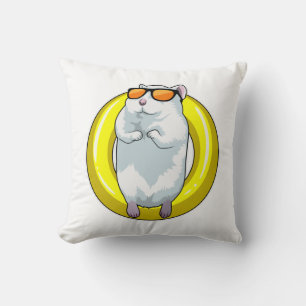 Hamster bij zwemmen met Swim ring Kussen