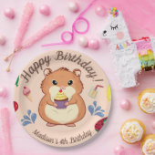 Hamster Birthday Pool Party Papieren Bordje (Feest)