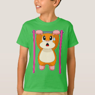 Hamster Bodybuilder Optrekken Bodybuilding T-shirt