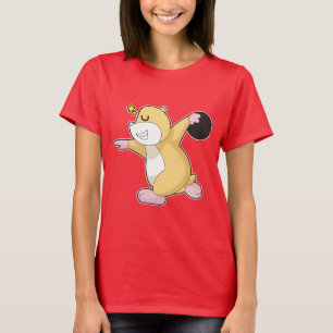 Hamster Bowling bal T-shirt