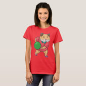 Hamster Bowling bal T-shirt (Voorkant volledig)