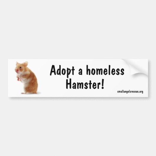 Hamster Bumpersticker (Voorkant)