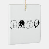 Hamster Butts Keramisch Ornament (Rechts)