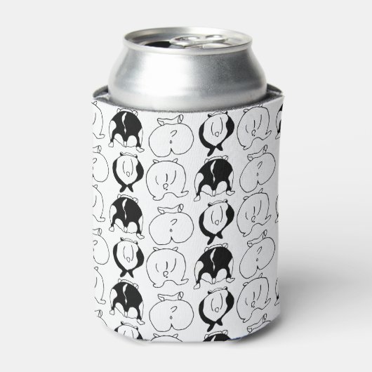 Hamster Butts Pattern Blikjeskoeler (Blikje Voorkant)