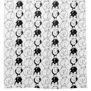 Hamster Butts Pattern Douchegordijn