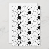 Hamster Butts Pattern Feestdagenkaart (Voorkant / Achterkant)