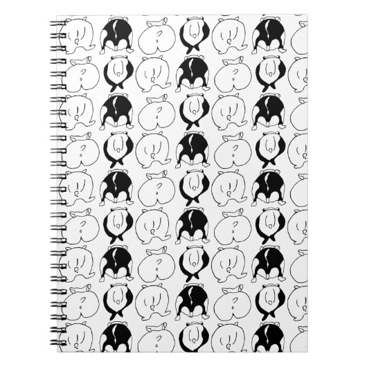 Hamster Butts Pattern Notitieboek (Voorkant)