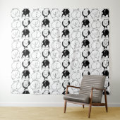 Hamster Butts Pattern Wandkleed (In Situ (horizontaal))