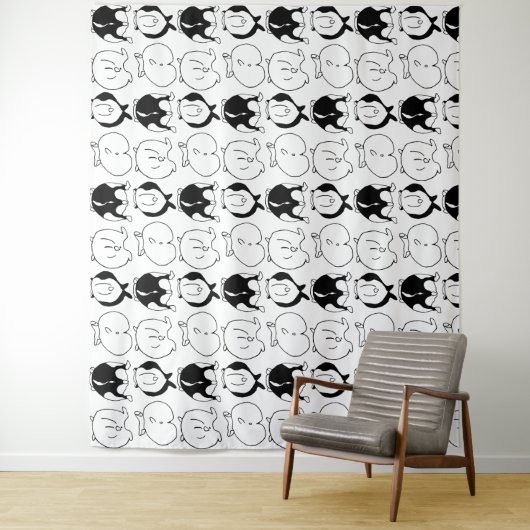 Hamster Butts Pattern Wandkleed (In situ)