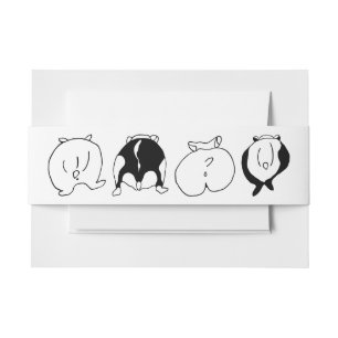 Hamster Butts Uitnodigingen Wikkel