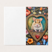 Hamster Cameo, Coeurs et Fleurs Portrait (Outside Unfolded)