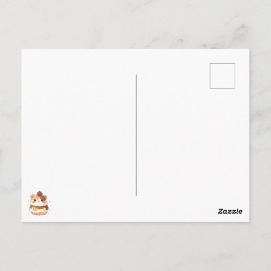 Hamster Cream Puff - Light and Fluffy Briefkaart (Achterkant)
