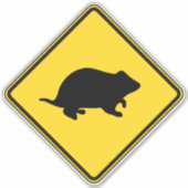 Hamster Crossing Sticker (Voorkant)