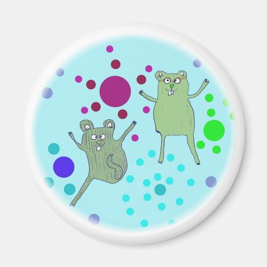hamster danse Magnet (Devant)