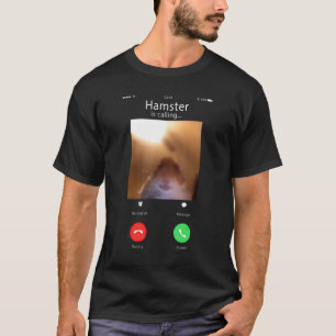 hamster die voorste camera hamster staart t-shirt