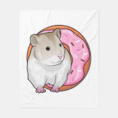 Hamster Donut Fleece Deken (Voorkant)