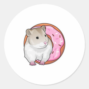 Hamster Donut Ronde Sticker