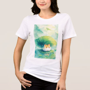 Hamster Drijvend Plezier Tri-Blend Shirt