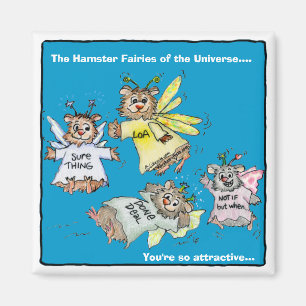 Hamster Fairies of the Universe Cartoon Magnet Magneet