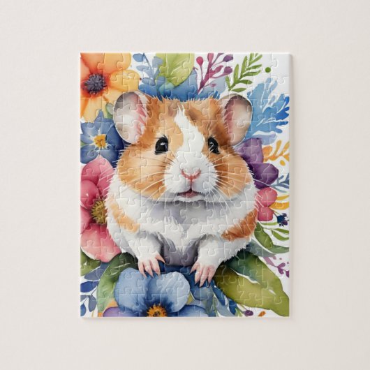 Hamster Family Pet Portrait Legpuzzel (Verticaal)