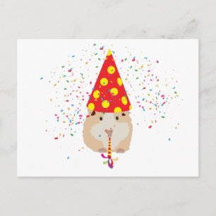 Hamster Feest - Dieren die een Feestje Hebben Briefkaart