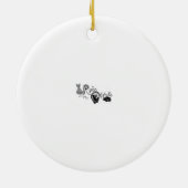 Hamster Feestdagen Keramisch Ornament (Achterkant)