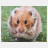 HAMSTER FLEECE DEKEN (Voorkant (Horizontaal))