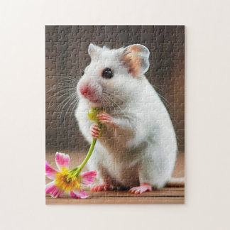 Hamster Floral Friend 252 Piece Kids Puzzle