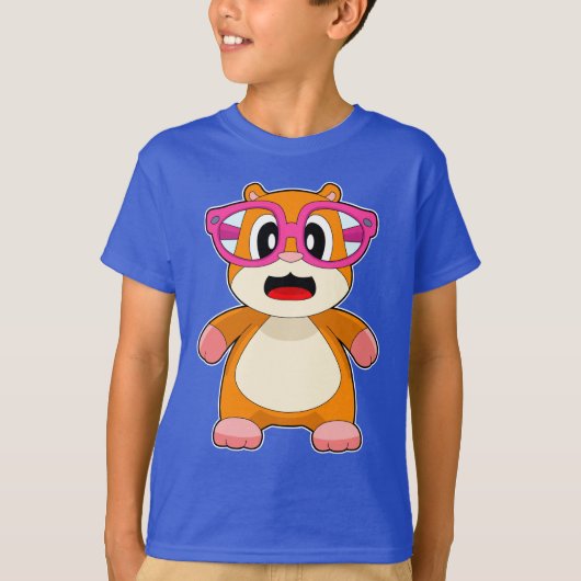 Hamster Glasses T-shirt (Voorkant)