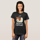 Hamster Hamsters Nap Sleeping Sleep Pajama Pajamas T-shirt (Voorkant volledig)
