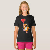 Hamster hartballon t-shirt (Voorkant volledig)