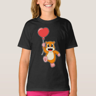 Hamster hartballon t-shirt