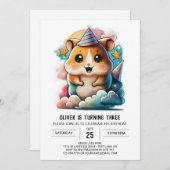 Hamster Haven Verjaardag Kaart (Voorkant / Achterkant)