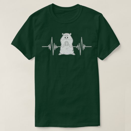 Hamster Heartbeat Hamster T-shirt (Design voorkant)