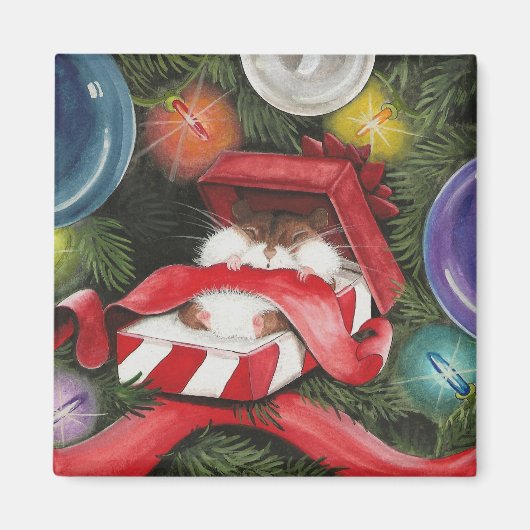 Hamster Holiday Magneet (Voorkant)