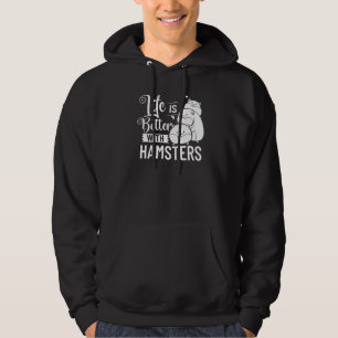 Hamster Huisdier Dier Cute Kooien Bal Wiel Voedsel Hoodie