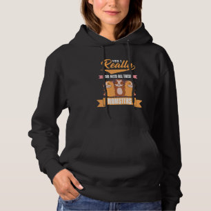 Hamster Huisdier Dier Cute Kooien Bal Wiel Voedsel Hoodie