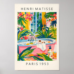 Hamster in badkuip Art Print, Maximalist Art Print