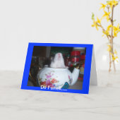 Hamster in theepot kaart (Gele Bloem)