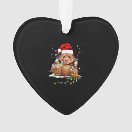 Hamster Kerstmis Ornament (voorkant)