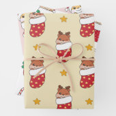 Hamster Kerstmis Winter Dieren Vakantie Hamsters Inpakpapier Vel (In situ)