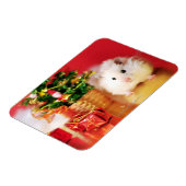 Hamster Kokolinka met kerstboom Magneet (Linkerzijde)