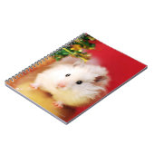 Hamster Kokolinka met kerstboom Notitieboek (Linkerzijde)